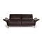 Vanda Brown Leather Sofa from Koinor 1