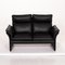 Scala Black Leather Sofa 6