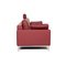 Ego Red Wine Leather Sofa by Rolf Benz 9