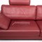 Ego Red Wine Leather Sofa by Rolf Benz 3