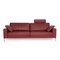 Ego Red Wine Leather Sofa by Rolf Benz 1