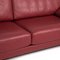 Ego Red Wine Leather Sofa by Rolf Benz, Image 2