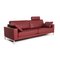 Ego Red Wine Leather Sofa by Rolf Benz 6