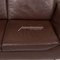 Dark Brown Leather Sofa by Ewald Schillig 4