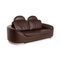 Dark Brown Leather Sofa Set by Ewald Schillig, Set of 2 6