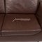Dark Brown Leather Sofa Set by Ewald Schillig, Set of 2, Image 4