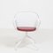 Luta White and Red Leather Swivel Chair by Antonio Citterio for B&B Italia, 2004 2