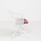 Luta White & Red Leather Swivel Chairs by Antonio Citterio for B&B Italia, Set of 6 6