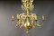 Antique Brass Church Chandelier, 1850s 3