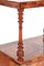 Antikes viktorianisches Regal aus Nussholz mit Intarsien aus Nussholz, 19. Jh 4