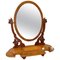 Antique Victorian 19th Century Satin Birch Carved Swing Mirror, Image 1