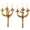 Aux Coqs Gilt Bronze Sconces, 19th Century, Set of 2 1