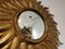 Vintage Gilt Metal Sunburst Mirror, 1960s, Image 4
