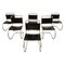 Chaises de Salon par Mies Van Der Rohe pour Knoll International, 1970s, Set de 6 1
