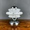 Mid-Century White Murano Glass Mushroom Table Lamp from Mazzega, Image 1