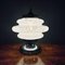 Lampe de Bureau Mushroom Mid-Century Blanche en Verre de Murano de Mazzega 10