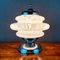 Mid-Century White Murano Glass Mushroom Table Lamp from Mazzega 4