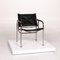 Eichenberger 127-1C-11 Black Leather Chair from Strässle 2