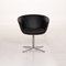 Black Leather Armchair by Walter Knoll 5