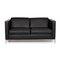 Black Foster Leather Sofa by Walter Knoll 1