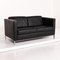 Canapé Foster en Cuir Noir par Walter Knoll 4