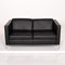 Canapé Foster en Cuir Noir par Walter Knoll 5