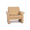 Lucca Beige Leather Armchair by Willi Schillig 1