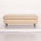 Loop Cream Leather Ottoman by Willi Schillig 8