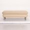 Loop Cream Leather Ottoman by Willi Schillig, Image 8