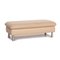 Loop Cream Leather Ottoman by Willi Schillig, Image 1