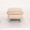 Loop Cream Leather Ottoman by Willi Schillig, Image 9