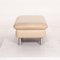 Loop Cream Leather Ottoman by Willi Schillig, Image 7