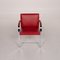 Brno Red Leather Chair from Knoll International 5