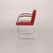 Chaise Brno en Cuir Rouge de Knoll International 8