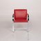 Brno Red Leather Chair from Knoll International, Image 4