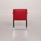 Chaise Brno en Cuir Rouge de Knoll International 7