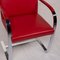 Brno Red Leather Chair from Knoll International, Image 2