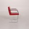 Brno Red Leather Chair from Knoll International 6