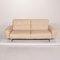 50 Cream Leather Sofa by Rolf Benz 7