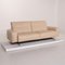 50 Cream Leather Sofa by Rolf Benz 6