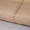 50 Cream Leather Sofa by Rolf Benz 2
