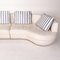 Natuzzi White Leather Corner Sofa, Image 8