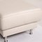 Musterring White Leather Ottoman 2