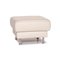 Musterring White Leather Ottoman 1