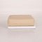 50 Cream Leather Stool by Rolf Benz 7