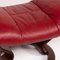 Mayfair Red Leather Stool from Stressless 2