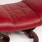 Tabouret Mayfair en Cuir Rouge de Stressless 2