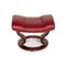 Mayfair Red Leather Stool from Stressless 5