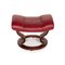 Sgabello Mayfair in pelle rossa di Stressless, Immagine 5