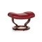 Mayfair Red Leather Stool from Stressless 1